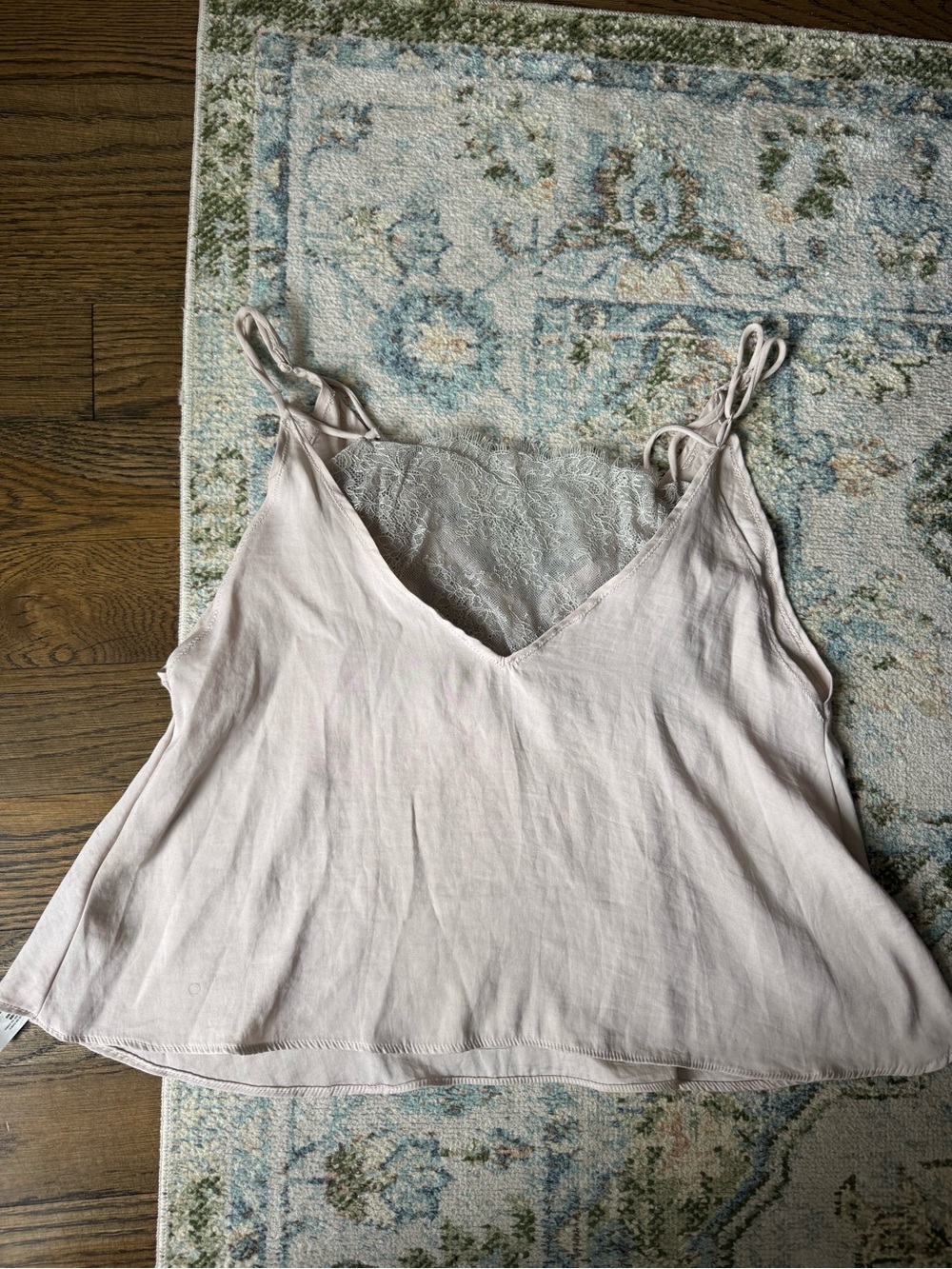 Intimately by free people lace-Trim Satin Cami Tank Top - Pale Blush